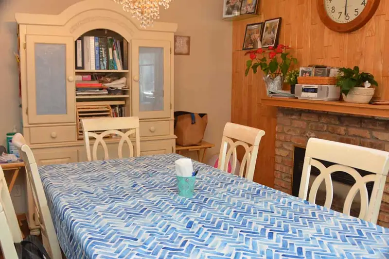 Dining room hutch and table