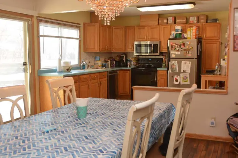 Kitchen where meals are prepared